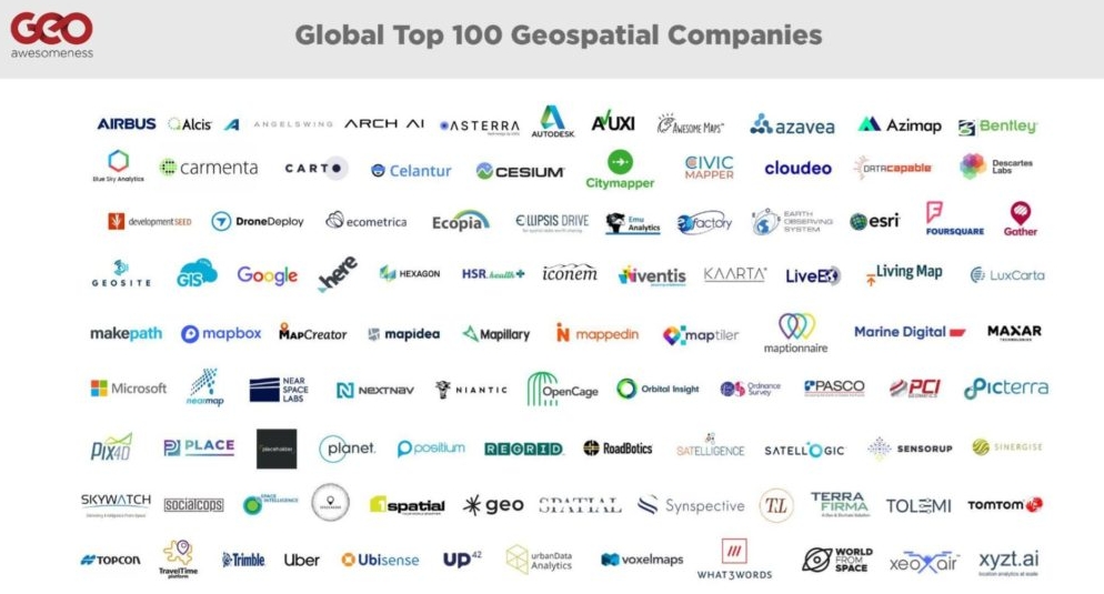 Global Top 100 Geospatial Companies